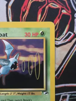 Pokemon TCG 2000 Brock's Zubat 24/132 Gym Heroes Non Holo Rare Vintage - Image 4
