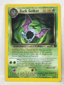 Pokemon Dark Golbat Team Rocket Rare Non Holo 24/82 - LP (A) - Image 1