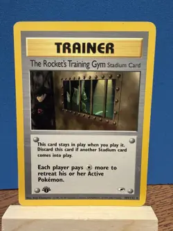 Pokemon TCG The Rocket's Training Gym 104/132 Gym Heroes Regular 1st Edition - Image 1