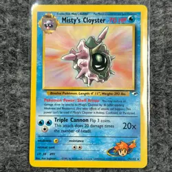Vintage Pokemon Gym Heroes Misty's Cloyster 29/132 Rare NM - Image 1
