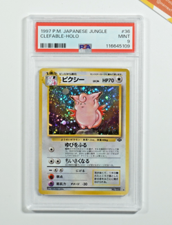 Pokemon PSA 9 Cleable Holo 36 Japanese Jungle 1997 LIVE (16-01) - Image 1