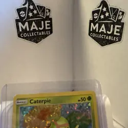 Pokemon TCG Caterpie 1/12 Sparkle Holo McDonald's 2019 NM Condition - Image 4