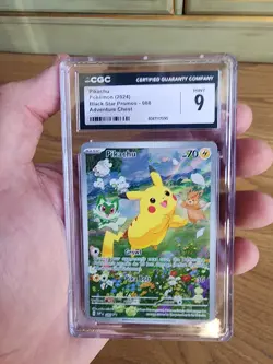 Pokemon 2024 SVP EN-SV Black Star Promo #088 Pikachu CGC 9 - Image 1