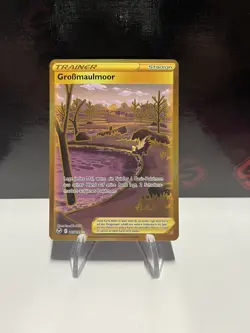 Pokemon TCG Großmaulmoor 213/195 Silberne Sturmwinde Karte / Gold DE NM - Image 1