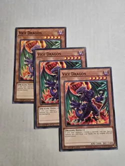 3x Vice Dragon - SDCK-EN009 - 1st Edition - YuGiOh - Image 1