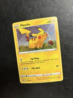 ORB SWIRL Pokemon Pikachu SWSH039 Cosmo Holo Rare Black Star Promo Card NM - Image 3