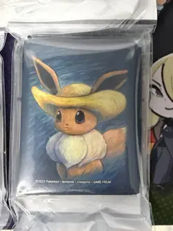 Pokemon Card Van Gogh Lot Of 4 Sleeves Pikachu / Eevee / Smeargle / Sunflora - Image 3