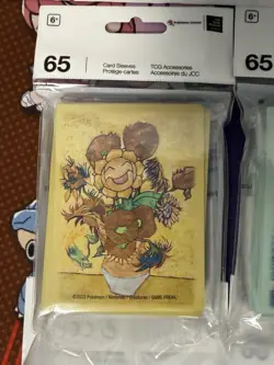 Pokemon Card Van Gogh Lot Of 4 Sleeves Pikachu / Eevee / Smeargle / Sunflora - Image 5