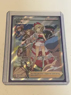 Irida GG63/GG70 Full Art Holo Pokemon Trading Card | TRAINER - Image 4