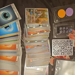 Pokemon Scarlet & Violet Paldean Fates Mimikyu Card Lot Box Dice Tokens - Image 2