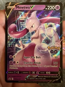 Pokemon Mewtwo V & Team Rocket's Mewtwo ex Holo Ability Card Lot - Pokemon GO, … - Image 1
