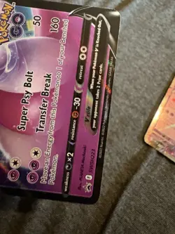 Pokemon Mewtwo V & Team Rocket's Mewtwo ex Holo Ability Card Lot - Pokemon GO, … - Image 4