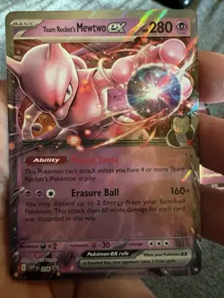Pokemon Mewtwo V & Team Rocket's Mewtwo ex Holo Ability Card Lot - Pokemon GO, … - Image 5