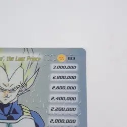 Vegeta, the Last Prince LIMITED FOIL LV3 Card #193 Score Cell Saga DBZ CCG 2001 - Image 4