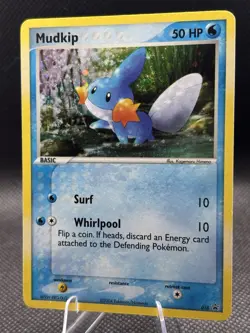 Pokemon Mudkip 018 Promo Holo 50HP Basic Nintendo Pokemon TCG Card Stock - Image 1