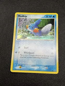 Pokemon Mudkip 018 Promo Holo 50HP Basic Nintendo Pokemon TCG Card Stock - Image 2