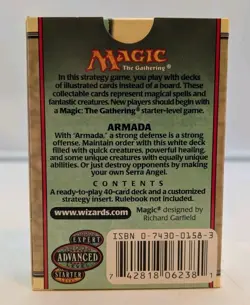 2001 MTG 7th Edition Theme Deck Armada Mono White English Complete In Box EUC - Image 4