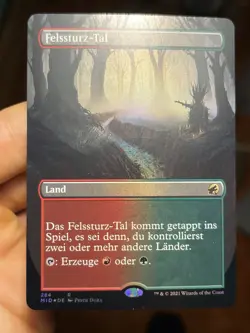 GERMAN Borderless Foil • Rockfall Vale • Unplayed • Mtg (1655) - Image 1