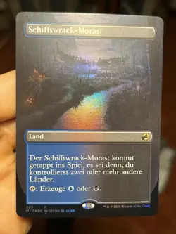 GERMAN Borderless Foil • Shipwreck Marsh • Pack Fresh • Mtg (1650) - Image 1