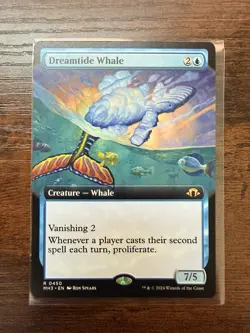 MTG - Modern Horizons 3 - Dreamtide Whale Extended Art Rare - 450 - NM-Mint! - Image 1