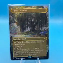 Three Tree City (Borderless) (0338) Bloomburrow Regular - Image 1