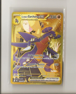 Pokemon TCG - Destined Rivals - Cynthia's Garchomp EX 241/182 - Gold Secret Rare - Image 1