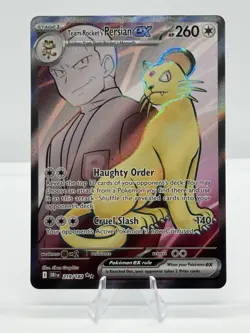 Pokemon TCG Team Rocket's Persian ex Sv10: Destined Rivals 219/182 Holo EX - Image 1