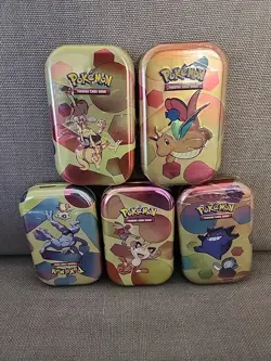 5x Pokemon TCG 151 Mini Tins (Random Art) - New Sealed LOT - Image 1