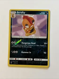 Scrafty 51/73 Rev Reverse Holo NM Shining Legends Pokemon Sun & Moon SM - Image 1