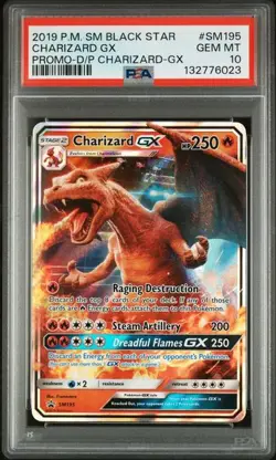 PSA 10 GEM MINT Charizard GX Black Star Promo 2019 Pokemon SM195 - Image 1