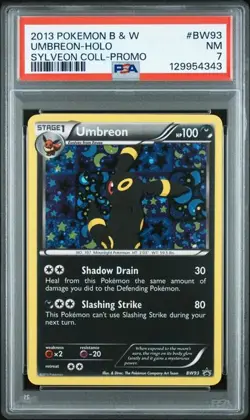PSA 7 NM Umbreon Sylveon Collection Promo Holo 2013 Pokemon BW93 - Image 1