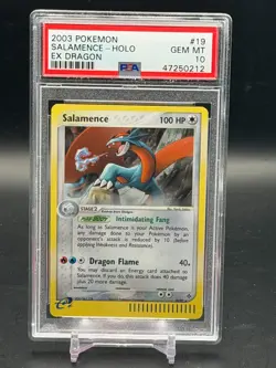 PSA 10 GEM MINT Salamence EX Dragon Cosmos Holo Rare 2003 Pokemon 19/97 - Image 1