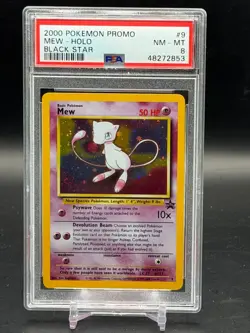 PSA 8 NM-MT Mew Black Star Promo Holo 2000 Pokemon WOTC #9 - Image 1