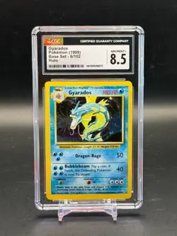 CGC 8.5 NM/Mint+ Gyrados Base Set Holo Pokemon 6/102 - Image 1