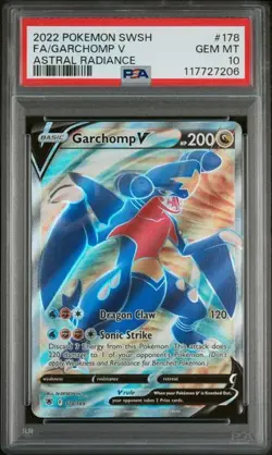 PSA 10 GEM MINT Garchomp Astral Radiance Full Art Holo 2022 Pokemon 178/189 - Image 1