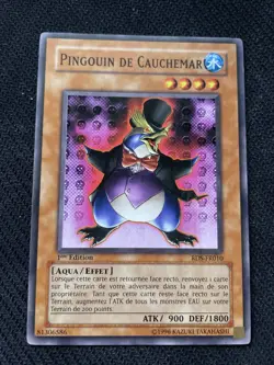 CARTE YU-GI-OH! PINGOUIN DE CAUCHEMAR 1ST ED RDS-FR010 PROCHE DU NEUF/NM - Image 1
