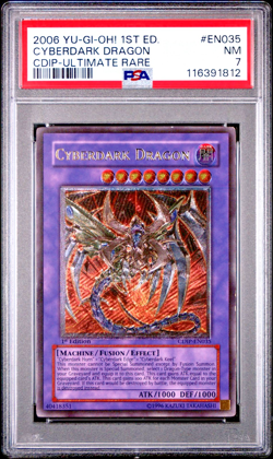PSA 7 NM 1ST EDITION ULTIMATE RARE Cyberdark Dragon CDIP-EN035 YUGIOH 2006 - Image 1