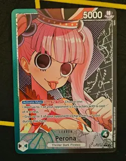 One Piece Perona ALT ART Leader OP06-21 MINT NM English - Image 3