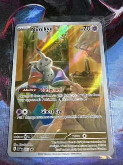 Pokemon TCG Mimikyu Scarlet & Violet Promo Card 075 Black Star Promo - Image 1