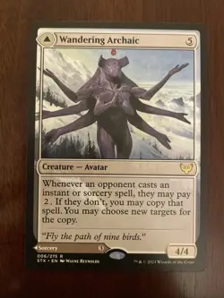 Wandering Archaic Strixhaven: School of Mages Regular Card Mint Condition - Image 1