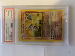 Pokemon 2000 Base Set 2 #4 Charizard-Holo Card PSA 8 - Image 1