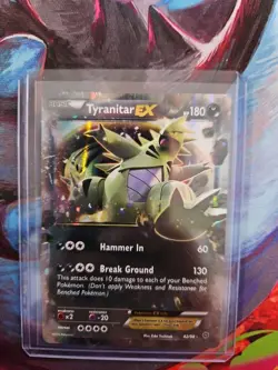 Pokemon TCG XY-Ancient Origins Tyranitar EX Holo Card 42/98 2015 - Image 1