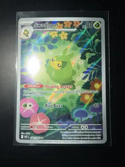 Swadloon 088/086 White Flare Illustration Rare NM Pokemon Card - Image 1