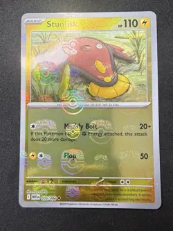Stunfisk 035/086 | MasterBall | Reverse Holo | White Flare | Pokemon Card | NM - Image 1