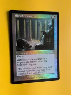 Blind Obedience FOIL RVR Enchantment Magic the Gathering Card. - Image 3