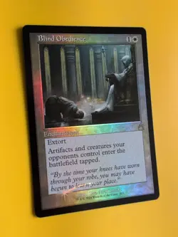 Blind Obedience FOIL RVR Enchantment Magic the Gathering Card. - Image 4