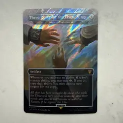 Three Rings for the Elven-Kings (Rings of Brighthearth) 0382 LOTR MTG Surge Foil - Image 1