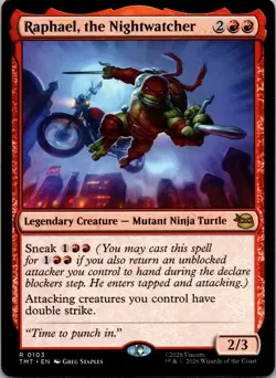 Raphael the Nightwatcher - Teenage Mutant Ninja Turtles - MtG- NM - Image 1