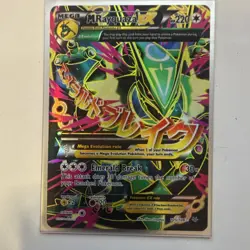 Pokemon M Rayquaza EX Full Art Ultra Rare Holo Roaring Skies 105/108 Card - Image 1