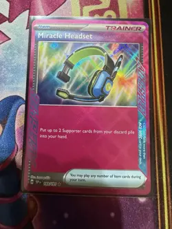 Pokemon TCG - Miracle Headset 183/191 Ace Spec Rare - Surging Sparks - Near Mint - Image 1